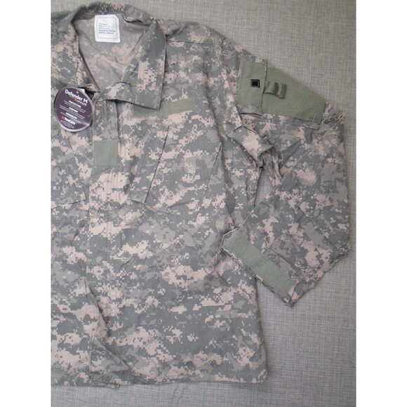 Defender M Digital Camo Men's Size Large BDU Full Zip Army Military Jacket - Picture 4 of 15